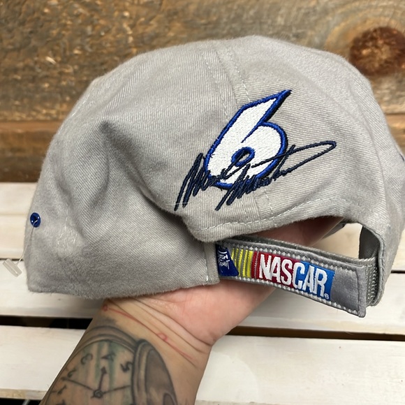 NASCAR Adjustable Dad Hat Cap Blue Gray Little Blue Pill - Picture 3 of 10